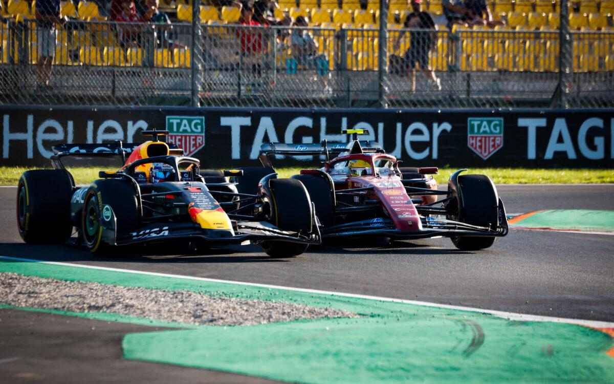 Max Verstappen a Lewis Hamilton