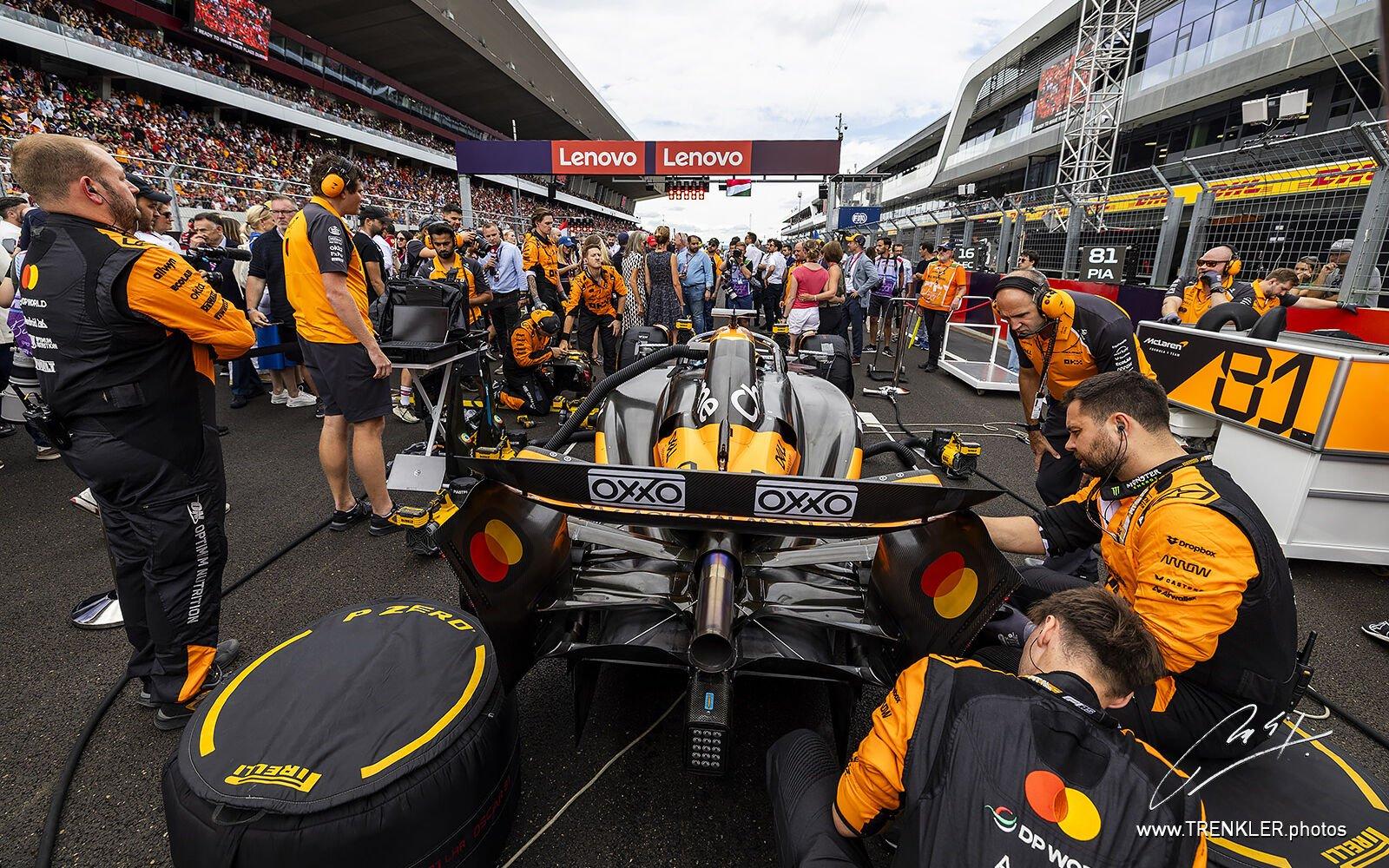 McLaren Landa Norrisa na štartovom rošte